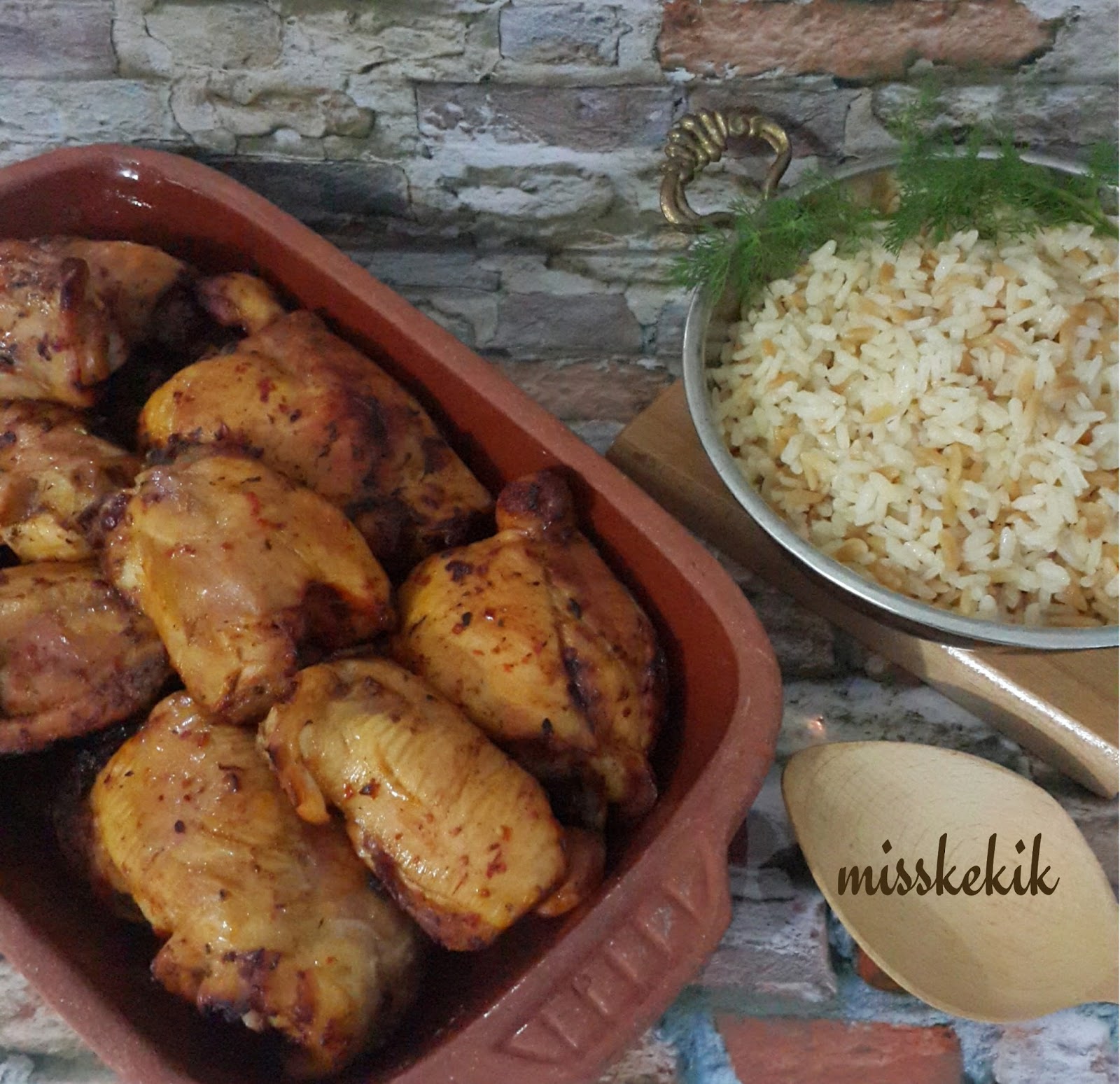 Mangal tadında fırında tavuk eti