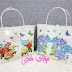 Beg Anyaman Dengan Design Shabby Rose Gaya Inggeris