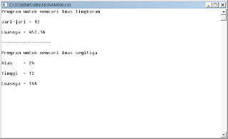 Contoh Program Funcion Pada C++
