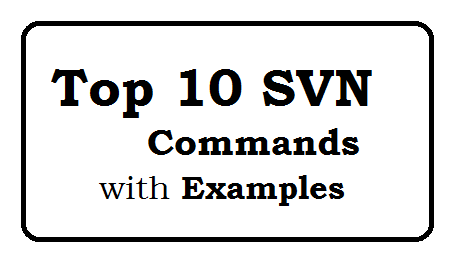 Top 10 SVN commands with Examples