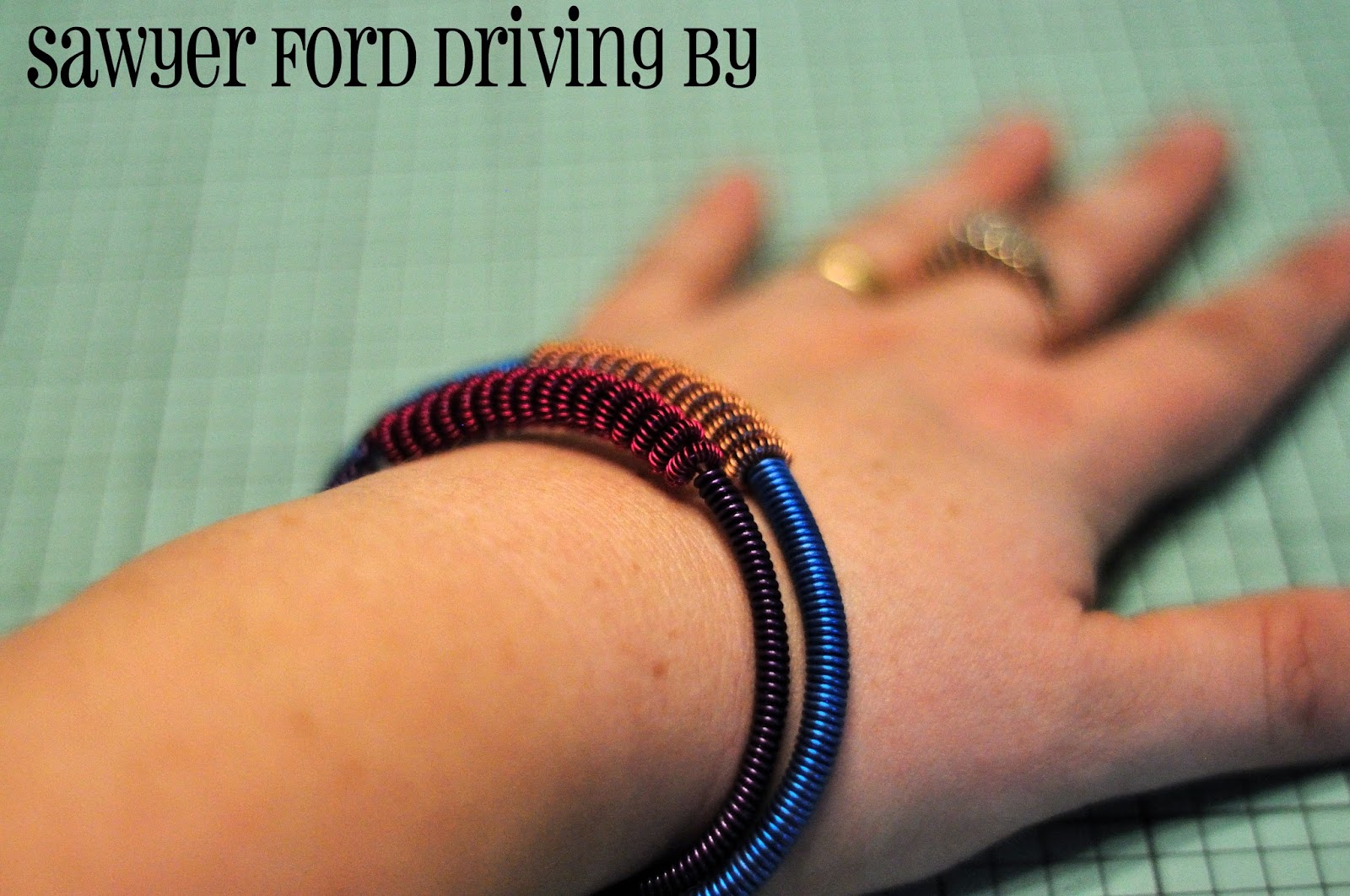 Sawyer Ford Driving By Coiled Wire Bracelets