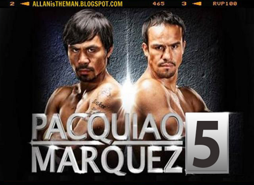 5th Manny “Pacman” Pacquiao-Juan Manuel Marquez fight