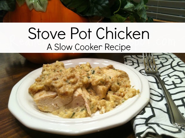 Stove Pot Chicken: A Slow Cooker Recipe with easy ingredients. Nearly NO prep!