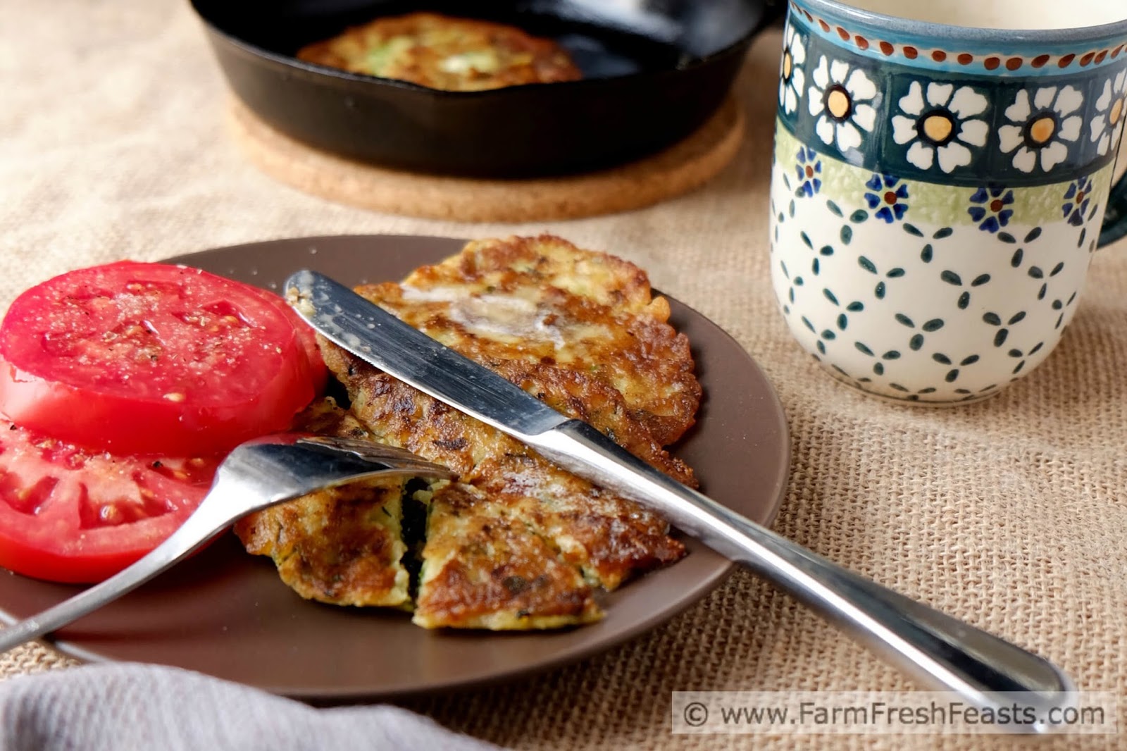 Farm Fresh Feasts Zucchini Pancakes for Breakfast, Lunch or Dinner