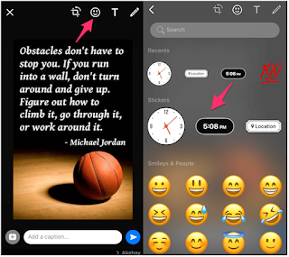 Cara Menambahkan Waktu Atau Stiker Lokasi di Foto, Video dan Status dalam Whatsapp dari Android dan iPhone