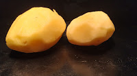 Two peeled Potato Dinner ideas Food recipe