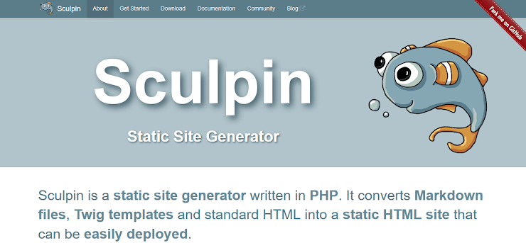 PHP powered static site generator