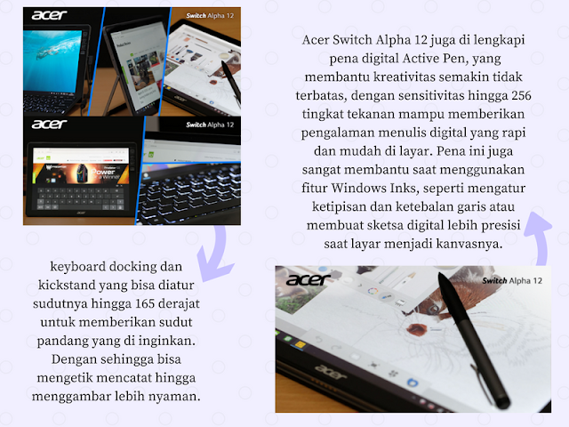 Pekerjaan Kantor Dan Blogging Lancar Dengan Acer Switch Alpha 12