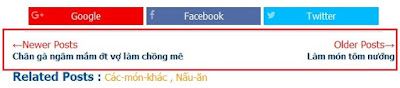 Tạo tiện ích chuyển bài cuối bài viết cho blogspot