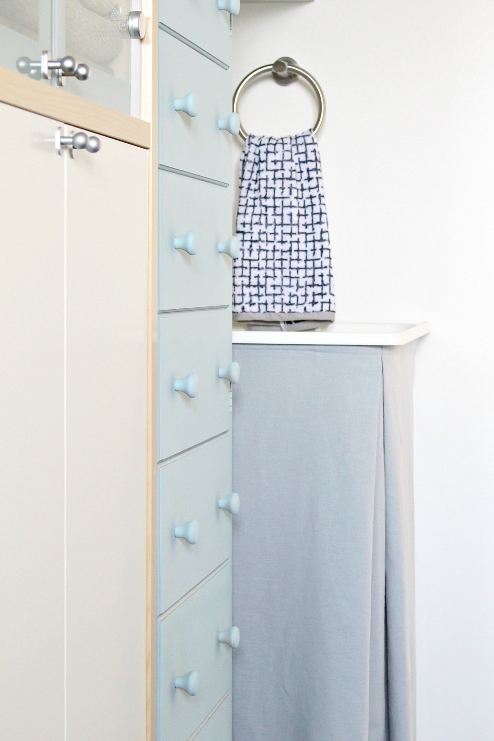 DIY Utility Sink Skirt