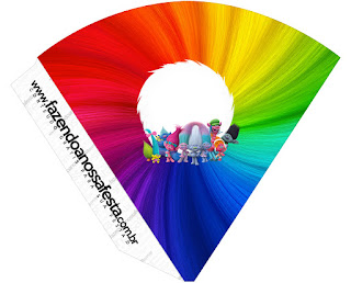 Trolls: Imprimibles Gratis para Fiestas. Para conos = cucuruchos.