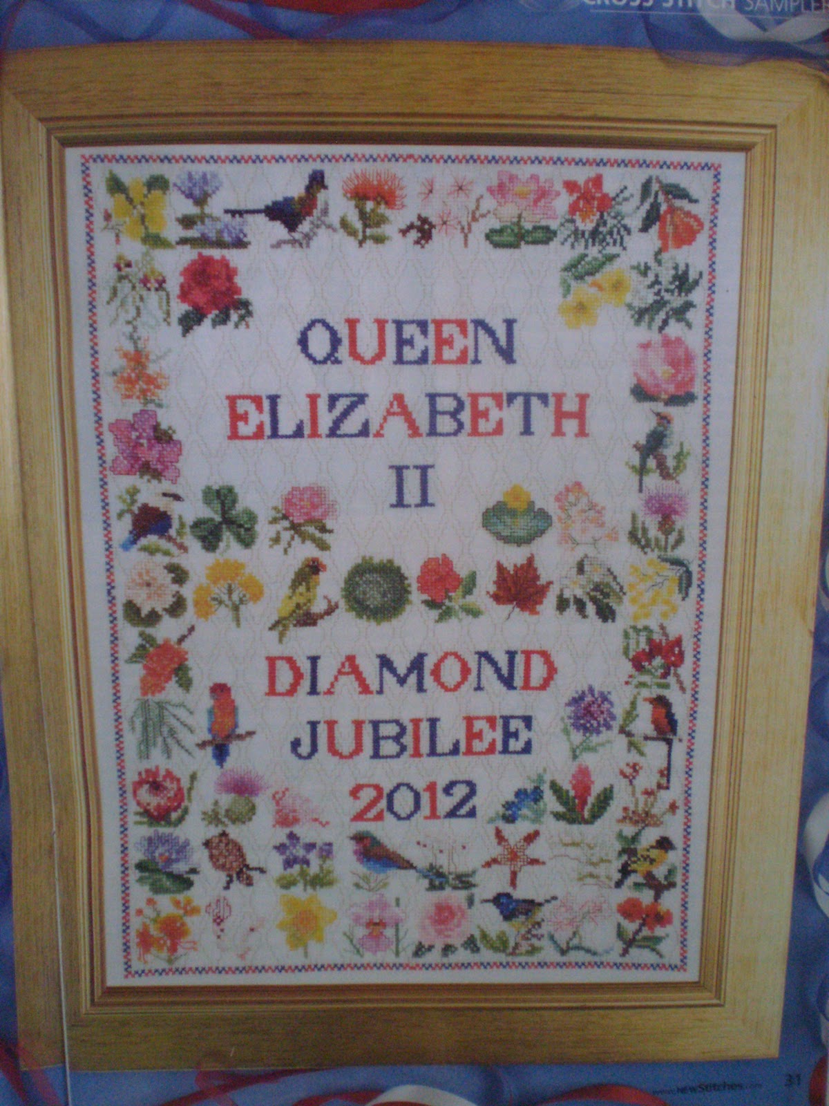 Linens and Royals Diamond Jubilee Cross Stitch Samplers