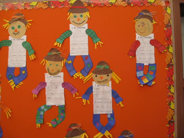 Smiling and Shining in Second Grade: Place Value Scarecrows and a Fall