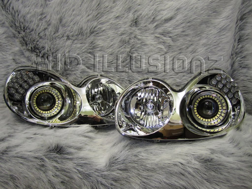 HID ILLUSIONZ Hyundai Sonata Custom LED Angel Eyes TSX Projector HID