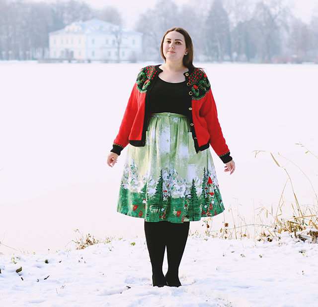 Plus size Christmas outfit