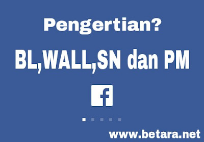 pengertian wall,BL,SN,PM di facebook