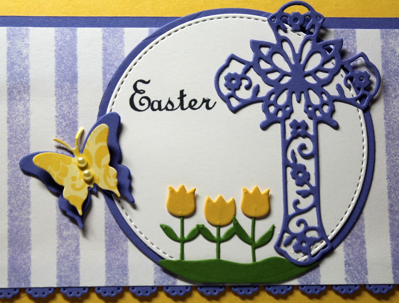 The Charmed Life Easter Cross + Tulips