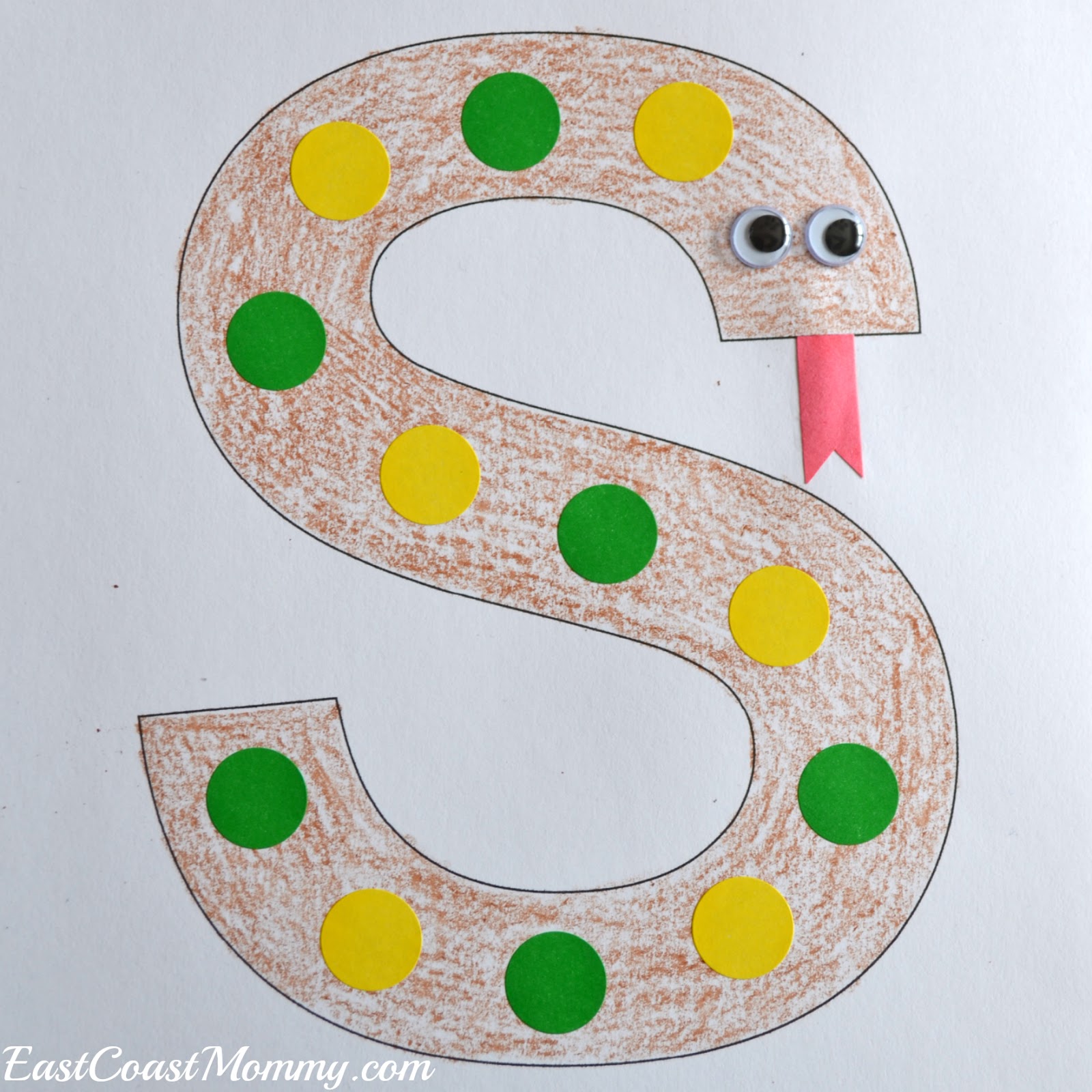 East Coast Mommy Alphabet Crafts Letter S