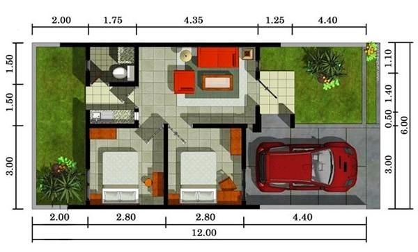 Foto Denah Rumah Minimalis Type 21 Modern Foto Denah Rumah Minimalis Type 21 Modern