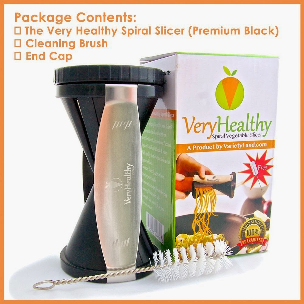 Healthy Vegetable Spiralizer Review + Giveaway #veryhealthy 