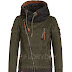 Long Sleeve Hooded Zipper Pockets Jackets