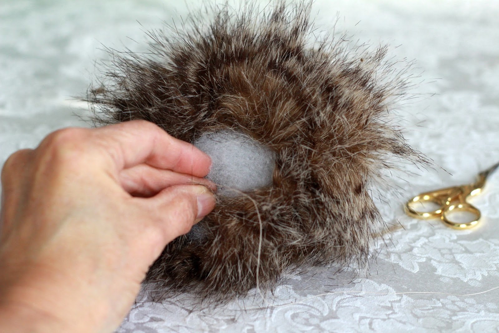 How-to Faux Fur Pom Pom on Knitted Toque - Grateful Prayer