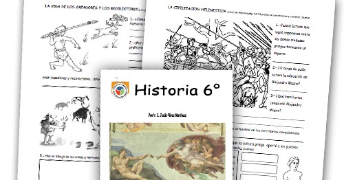 RECURSOS PRIMARIA | Cuadernillo de actividades de Historia para 6º de Primaria