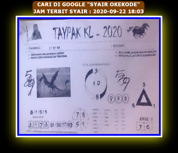 1 New Message Kode Syair Hongkong 22 September 2020 Forum Syair Togel Hongkong Singapura Sydney