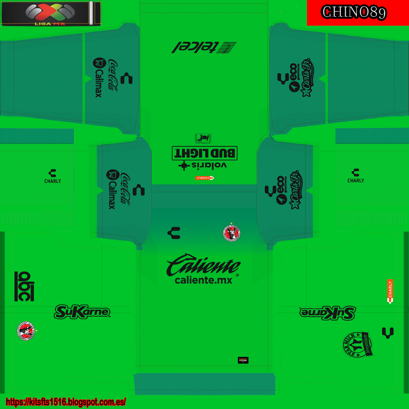 Kits Dream League Soccer 16 Chivas Guadalajara Liga Mx Youtube
