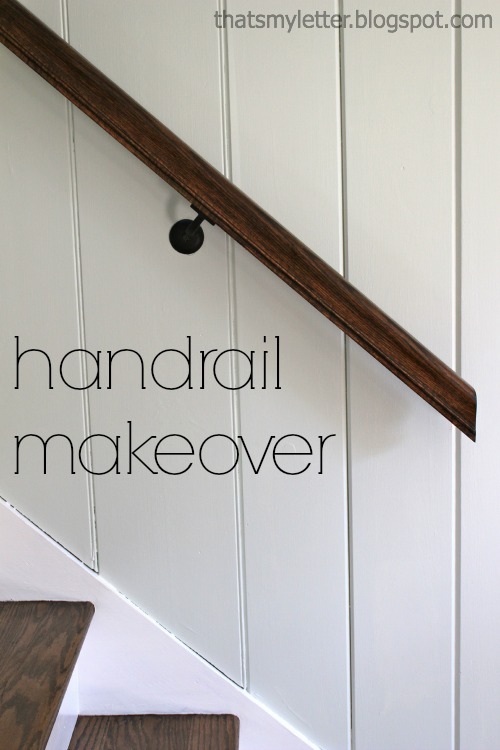 Diy Handrail Makeover Jaime Costiglio Diy Handrail Makeover