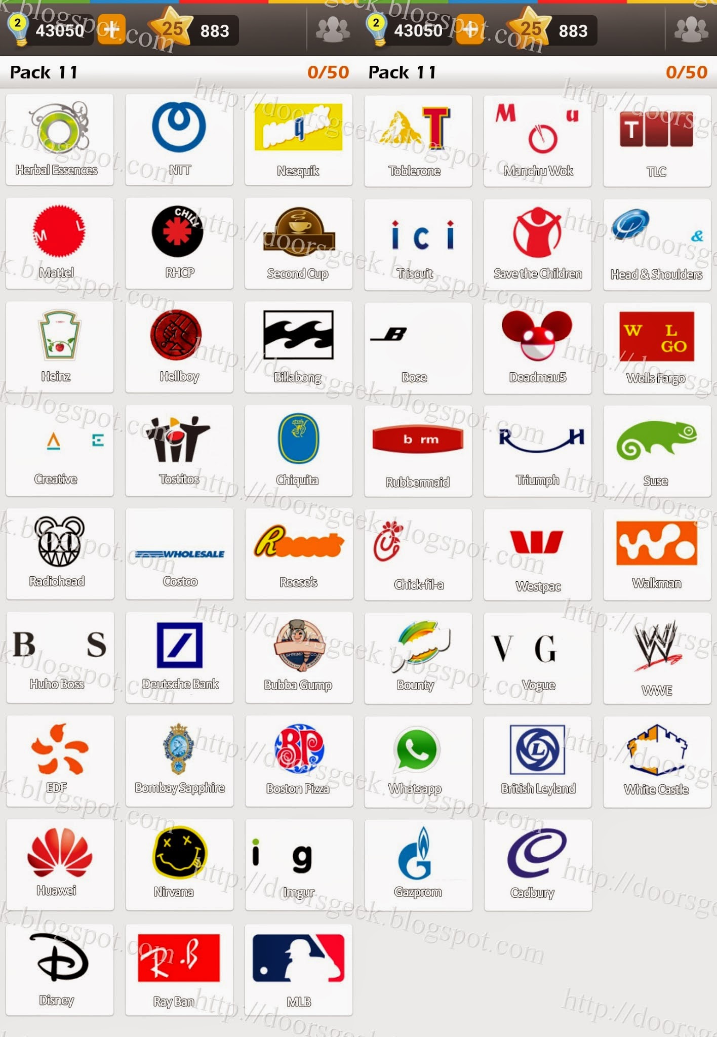 Logo Game: Guess the Brand [Regular] Pack 11 ~ Geek