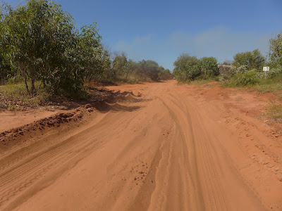 Photo of the red dirt road to Cape Leveque