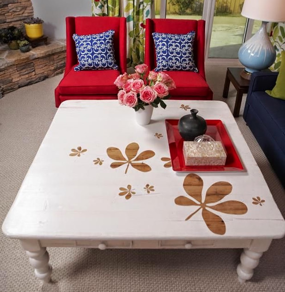 festett asztal Painted coffee tables, Decor, Painted table