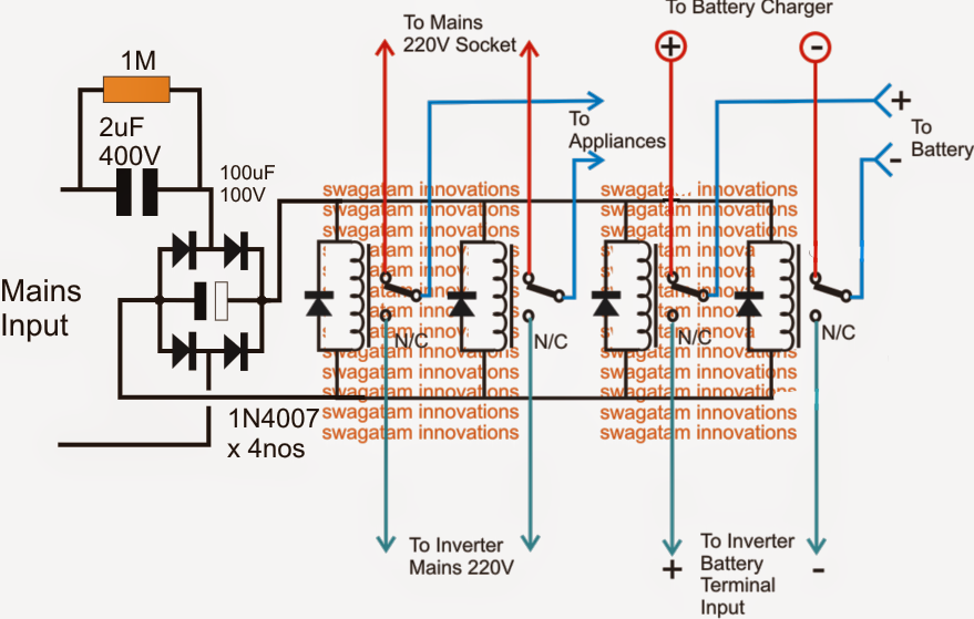How to Convert an Inverter to an UPS Circuit Diagram Centre