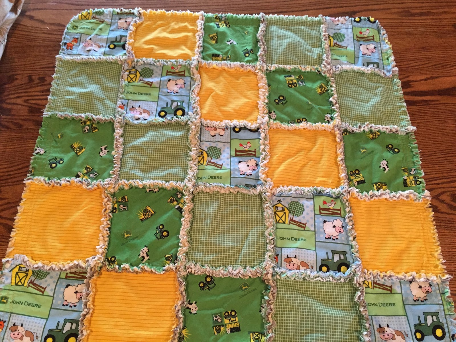 Deerecountry Quilts Baby Boy John Deere Rag Quilt