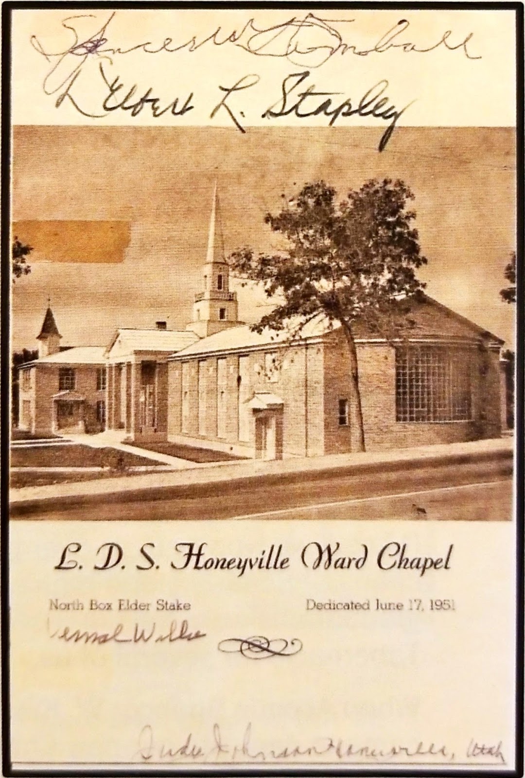Historical Honeyville Utah Honeyville Churches
