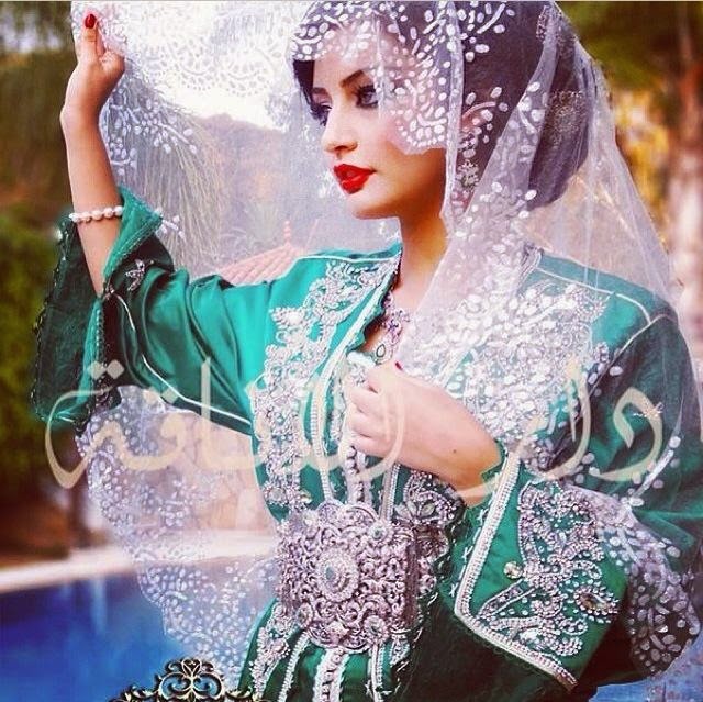 caftan vert 2015 sari