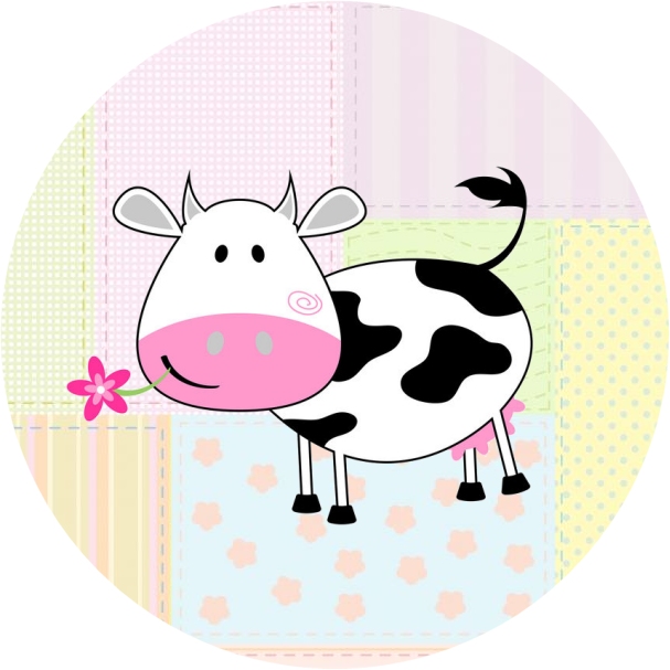 Cow and Patchwork Free Printable Cupcake Toppers and Wrappers