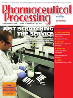 Pharmaceutical Processing 2015-04 - May 2015 | ISSN 1049-9156 | TRUE PDF | Mensile | Professionisti | Farmacia | Tecnologia | Ricerca | Distribuzione
Pharmaceutical Processing is the only pharmaceutical publication focused on delivering practical application information with comprehensive updates on trends, techniques, services, and new technologies that are available in the industry. Spanning from development through the commercial manufacturing process, our editorial delivery assists 25,000 industry professionals in their day-to-day job functions, and in-turn, helps their companies bring new drugs to market faster, with greater efficiency and the highest quality.