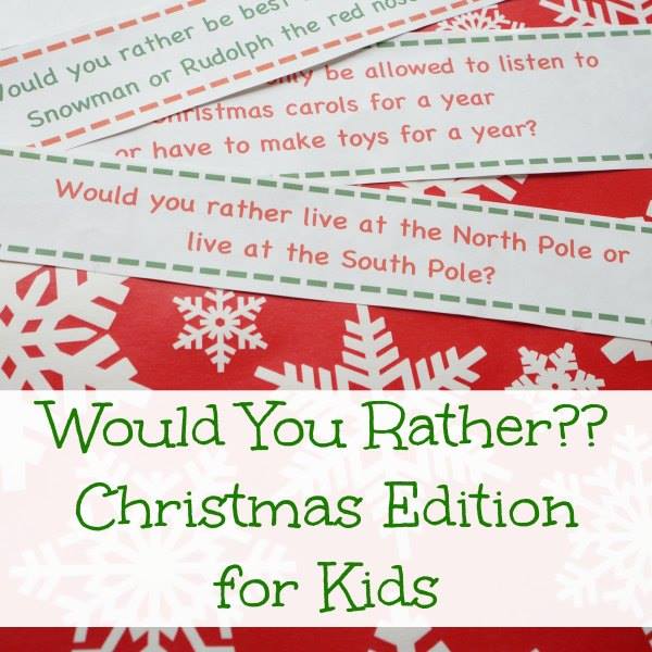 printable christmas version of would you rather - Christmas advent countdown. printable christmas version of would you rather - Christmas advent countdown.