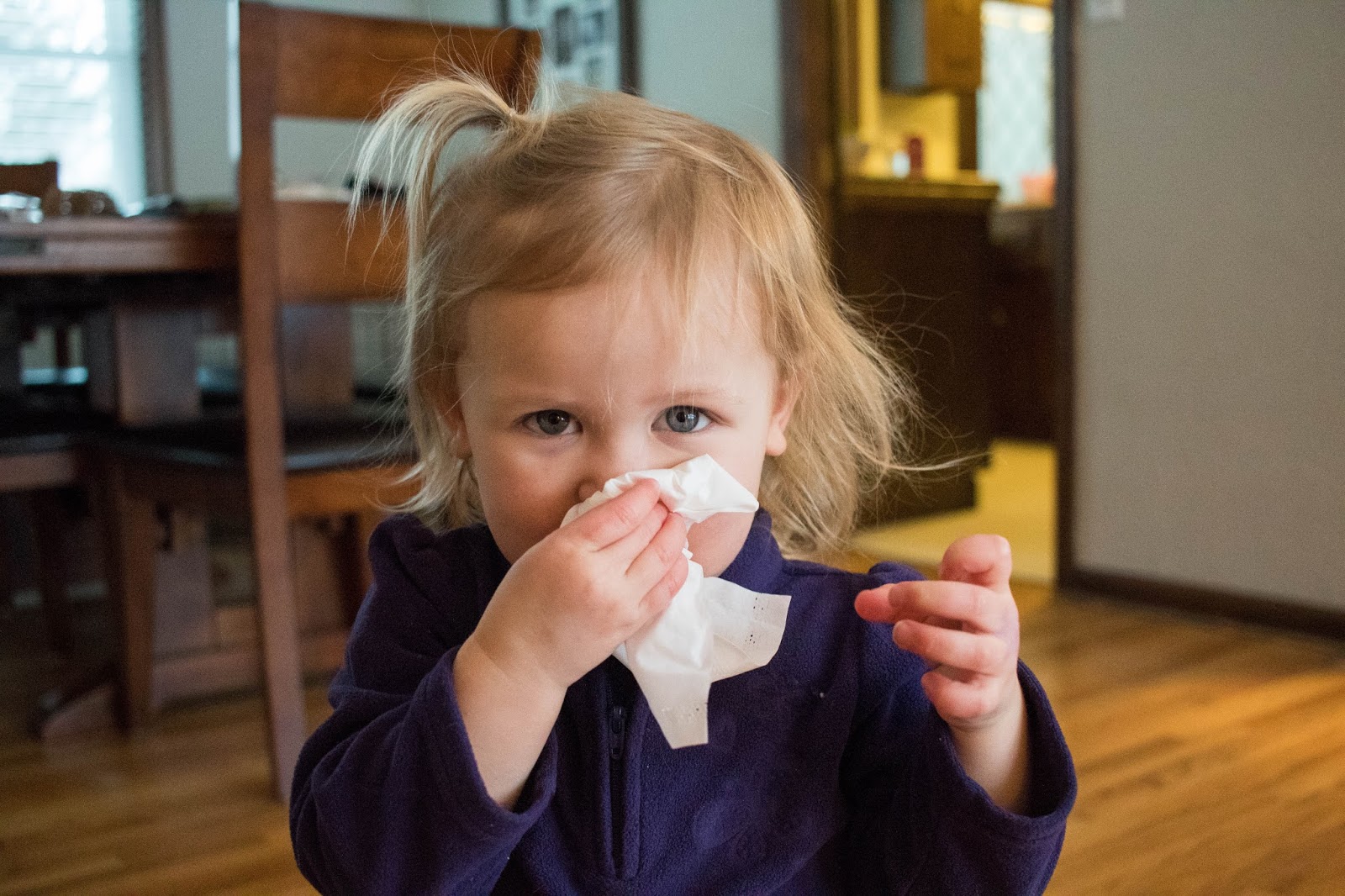 Practical Life for the Winter Toddler Nose Blowing