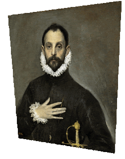 El caballero de la mano en el pecho, de El Greco.