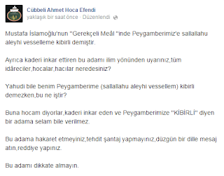 cübbeli+ahmet+hoca+resmi+facebook+sayfası