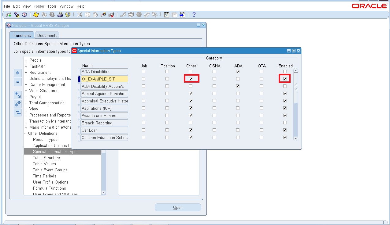 My Oracle World: How to create Special information type (SIT) in Oracle ...