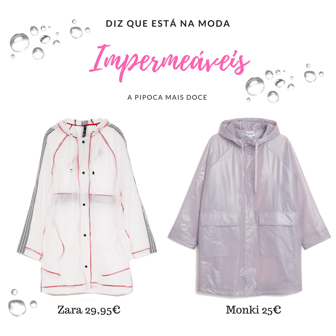 impermeáveis zara