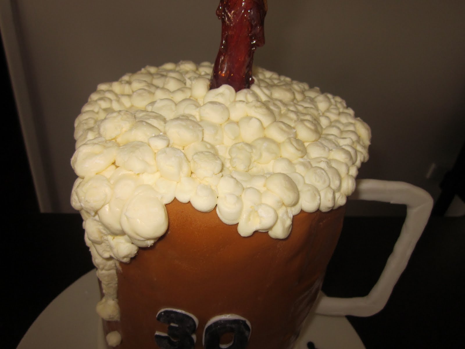 Deb's Cakes and Cupcakes: Beer Stein 30th Birthday cake