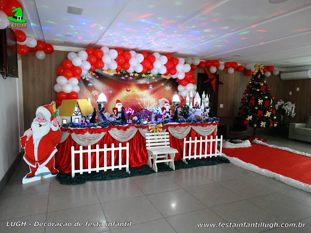 Decoração de festa infantil de Natal