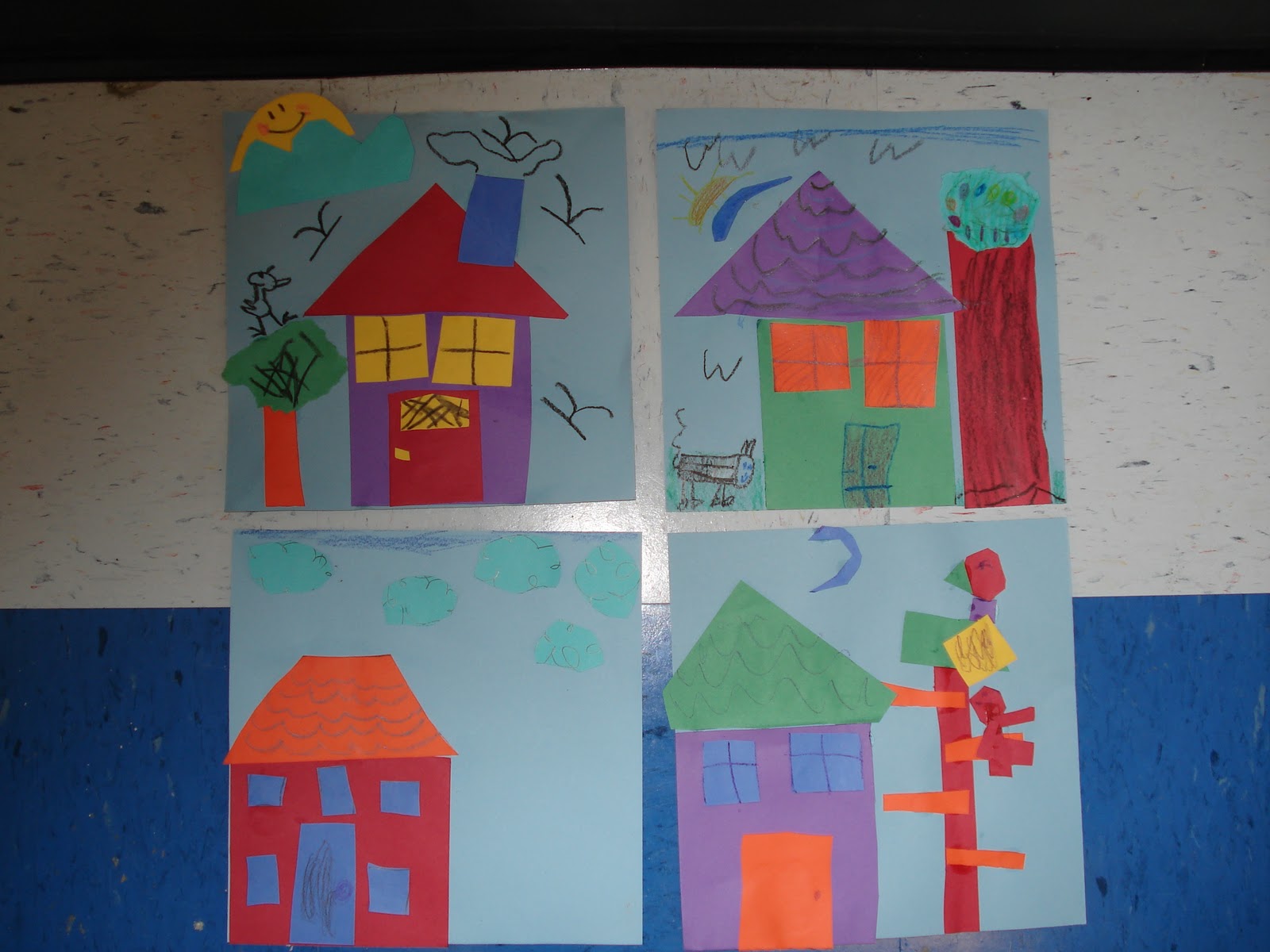 Mrs. Myers' Art Room Shape Houses