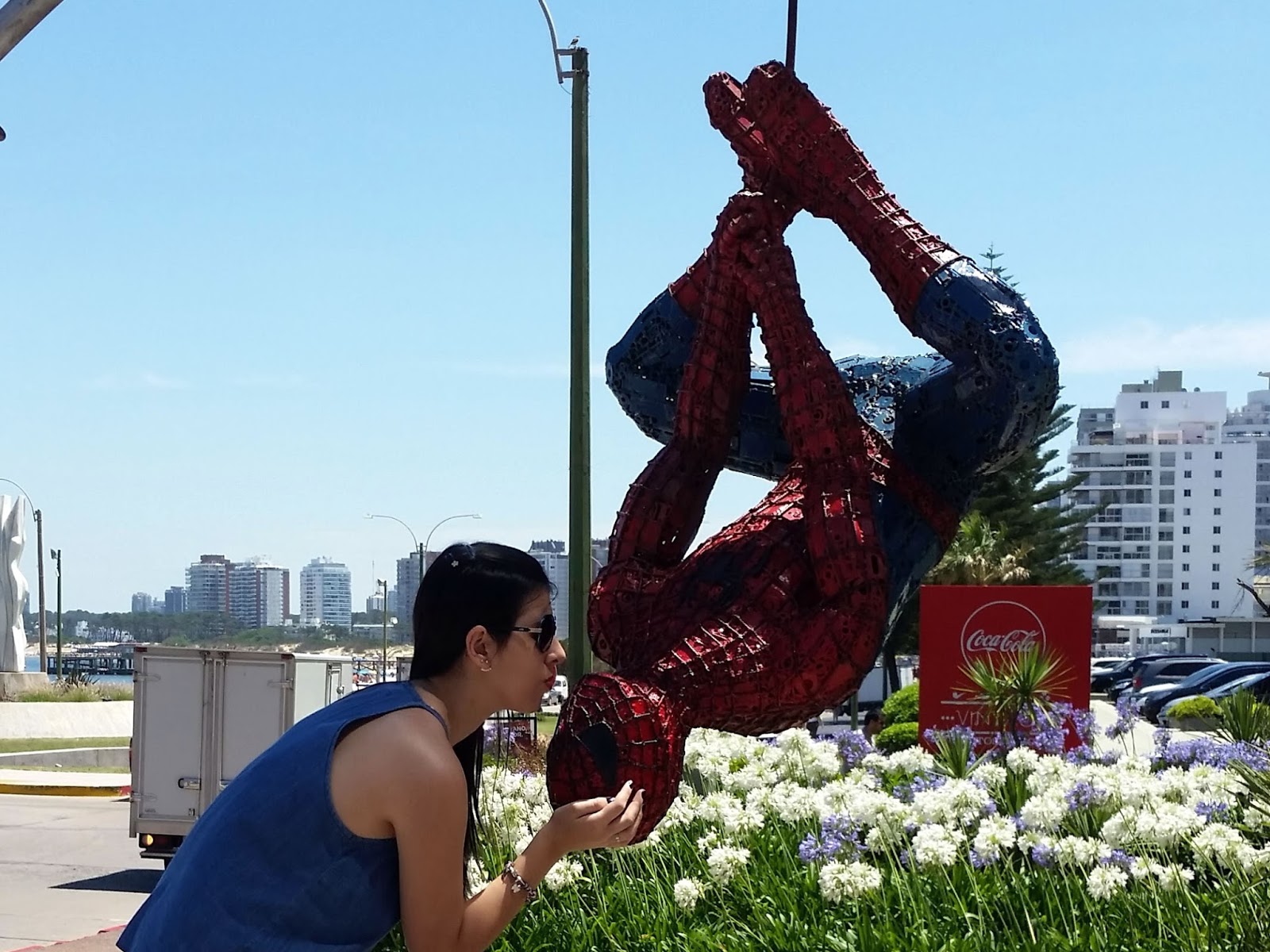 escultura Homem Aranha