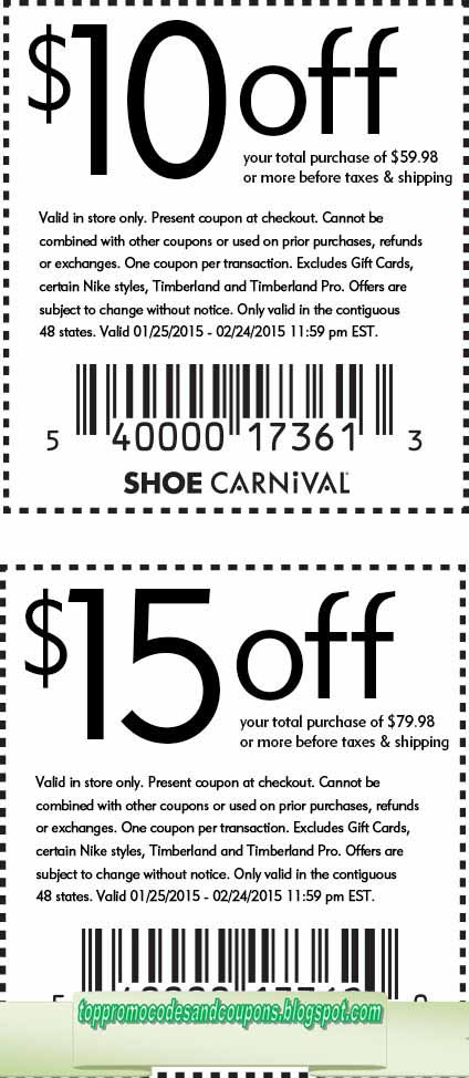 shoe carnival coupons online